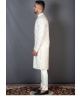 Multicolor Cotton Knee Length Printed Kurta For Mens KF240304 Multicolor Cotton Knee Length Printed Kurta For Mens KF240304