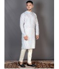 Multicolor Cotton Printed Kurta For Festivals KF240305 Multicolor Cotton Printed Kurta For Festivals KF240305