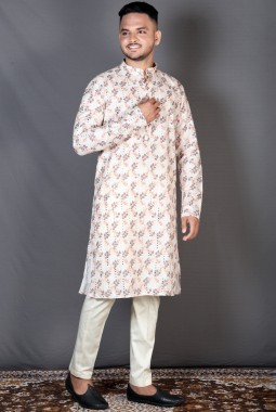 Straight Cut Exclusive Festival Kurta In Multicolor KF240307