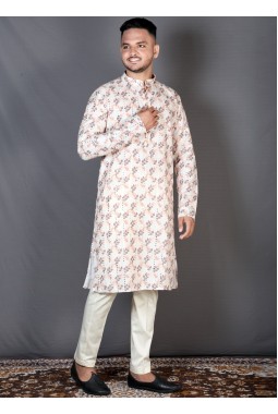 Straight Cut Exclusive Festival Kurta In Multicolor KF240307