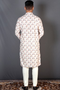 Straight Cut Exclusive Festival Kurta In Multicolor KF240307