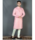 Pink Straight Cut Printed Kurta For Festivals KF240309 Pink Straight Cut Printed Kurta For Festivals KF240309