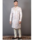 Multi Color Jacquard Wedding Indo-Western For Men Multi Color Jacquard Wedding Indo-Western For Men