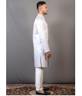 Steal Grey Jacquard Wedding Indo-Western For Men Steal Grey Jacquard Wedding Indo-Western For Men