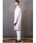 Steal Grey Jacquard Wedding Indo-Western For Men Steal Grey Jacquard Wedding Indo-Western For Men
