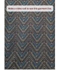 Premium Teal Silk Jacquard 3 Piece Indo Western