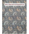Greyish Blue Silk Jacquard Wedding Indo Western