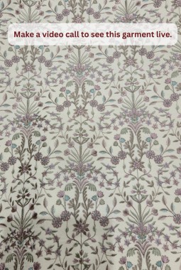 Cream Silk Embroidered Mens Wedding 3 Piece Indo Western