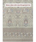 Cream Velvet Embroidered Wedding Indo Western