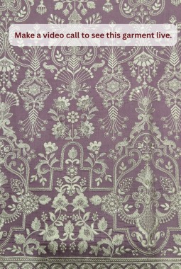 Orchid Silk Embroidered Mens Wedding Indo Western