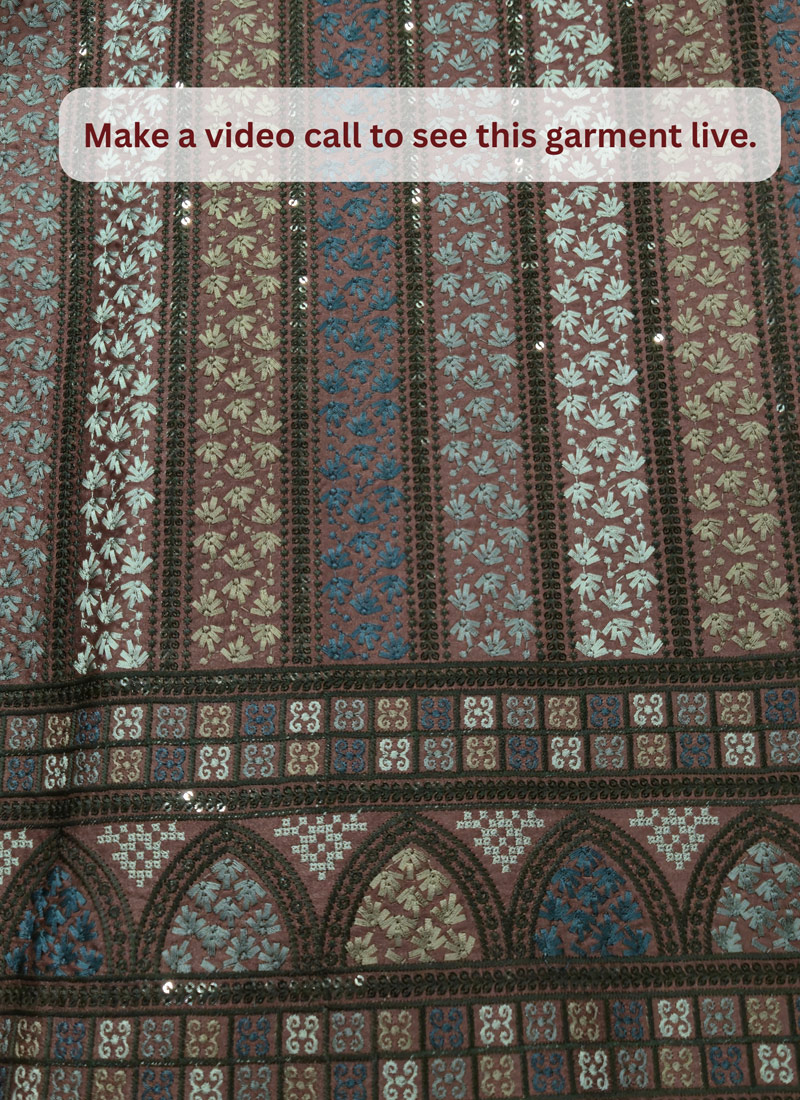Burgundy Silk Embroidered Men's Wedding Indo Western