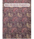 Designer Violet Silk Jacquard Mens Wedding Indo Western