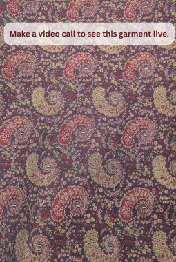 Designer Violet Silk Jacquard Mens Wedding Indo Western