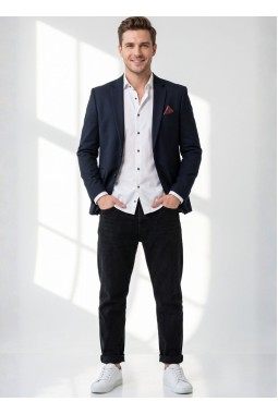 Premium Black Knitted Blazer