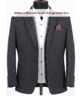 Grey Knited Mens Blazer