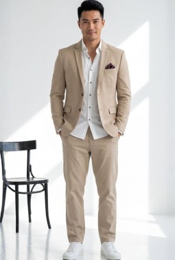 Khaki Royale Knited Mens Blazer