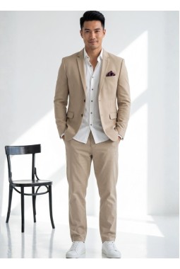 Khaki Royale Knited Mens Blazer