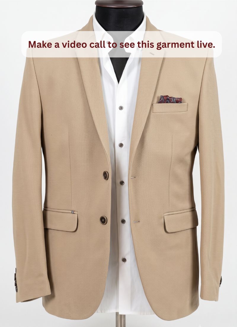 Khaki Royale Knited Mens Blazer