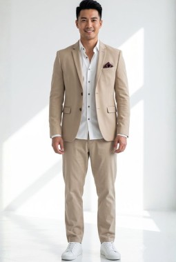 Khaki Royale Knited Mens Blazer