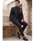 Nawab Black Jodhpuri with Trouser