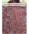 Maroon Georgette Embroidery Designer Wedding Kurta Pant
