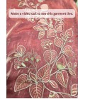 Deep Mauve Tissue Embroidery Mens Festive Wear Kurta Pant
