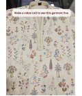 Cream Art Silk Embroidery Festive Wear Kurta Set