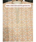 Off White Art Silk Embroidery Mens Festive Wear Kurta Pant