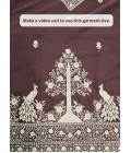 Wine Japanese Embroidery Mens Festive Wear Kurta Set
