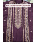 Wine Japanese Embroidery Mens Festive Wear Kurta Set