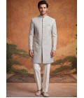 Pista Jacquard Mens Wedding Indo Western