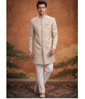 Pista Jacquard Mens Wedding Indo Western