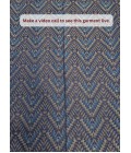 Navy Blue Jacquard Mens Wedding Indo Western