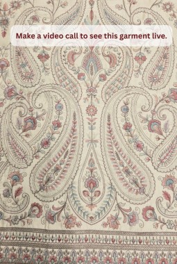 Cream Art Silk Embroidery Mens Wedding Indo Western