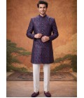 Multi Color Jacquard Mens Wedding Indo Western