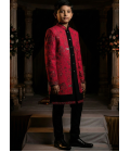Rani Art Silk Embroidered Boys Indo Western