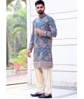 Rama Georgette Embroidered Festive Wear Kafnii With Patiala