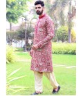 Rani Georgette Embroidered Festive Wear Kafnii With Patiala