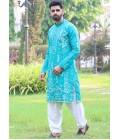 Rama Silk Thread Work Festive Wear Kafnii With Patiala