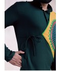Green Reyon Embroidered Navratri Mens Kurta With Bottom Green Reyon Embroidered Navratri Mens Kurta With Bottom