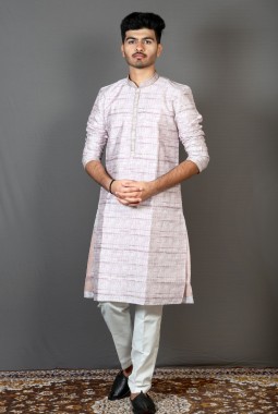 Onion Art Silk Sangeet Kurta Pajama