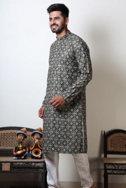 Knee Length Exclusive Navratri Festival 2024 Kurta In Green