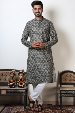 Knee Length Exclusive Navratri Festival 2024 Kurta In Green