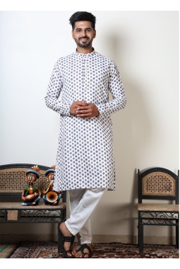 Multicolor Round Neck Designer Kurta For Navratri 2024