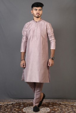 Onion Pink Art Silk Festival Wear Kafni Pajama