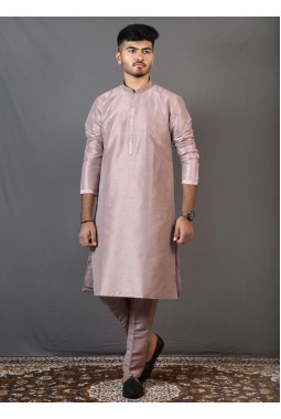Onion Pink Art Silk Festival Wear Kafni Pajama