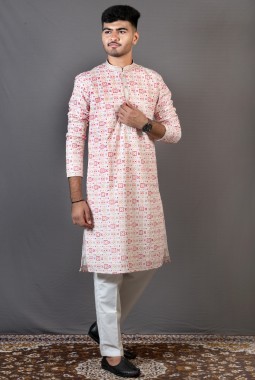 Multicolor Lakhnavi Party Wear Kafni